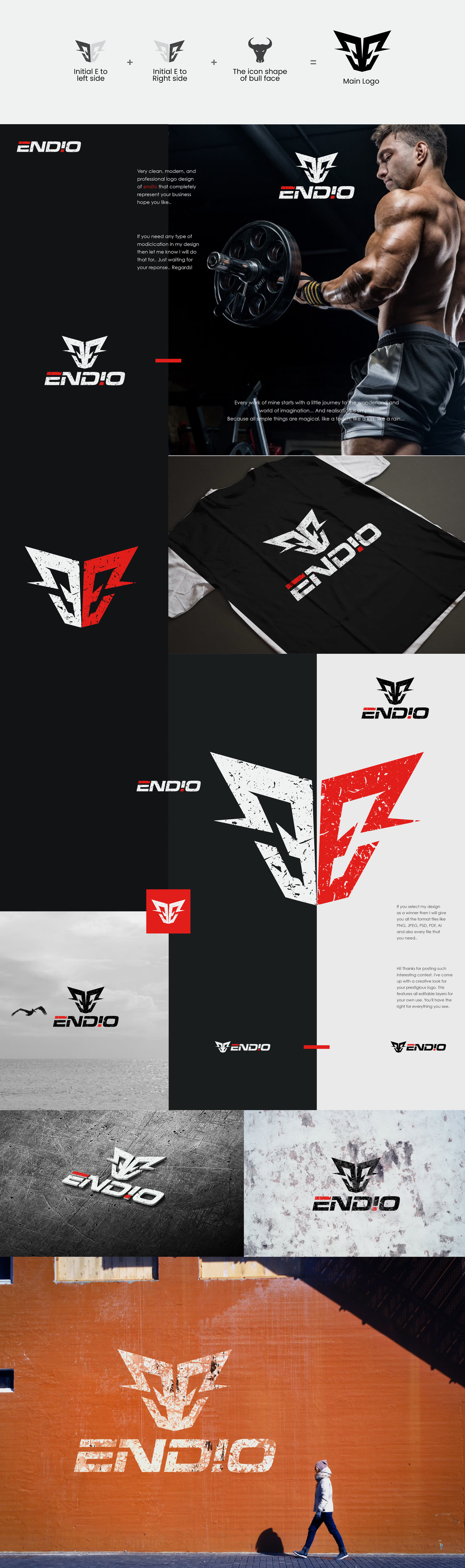 END!O Athletic Logo Design